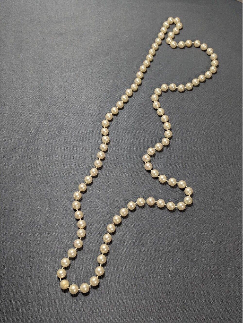 Classic Long Pearl Necklace
